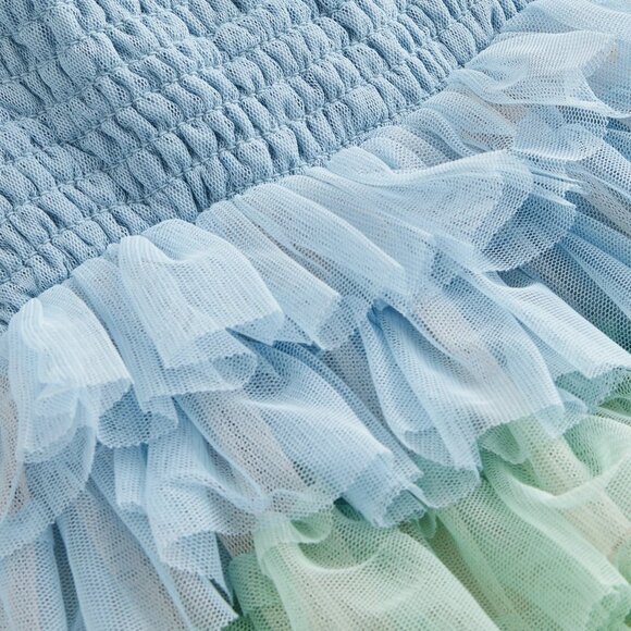 NWT Mini Boden Rainbow Skirt Tulle Dress - Picture 2 of 5